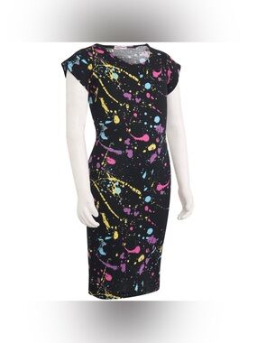 Matthew Williamson for impulse women’s paint splatter print mini dress